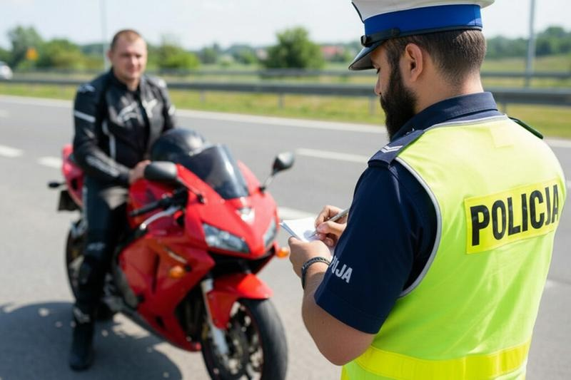 Co grozi za jazdę motocyklem bez kategorii – mandat, punkty i konsekwencje