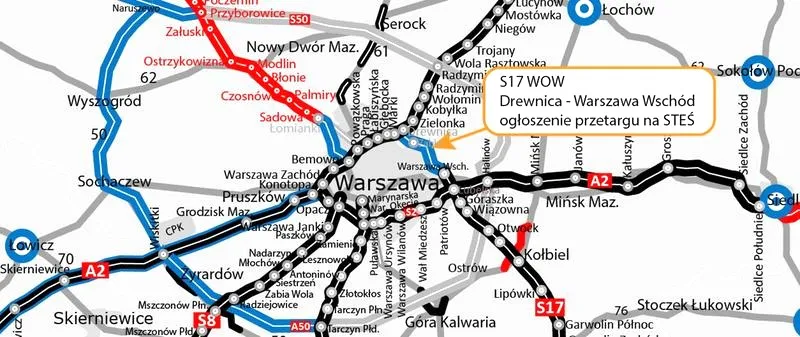Kiedy wreszcie powstanie brakujący odcinek wschodniej obwodnicy Warszawy S17?